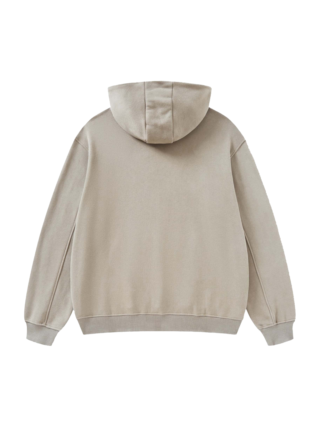 Fleeced High Neck Hoodie – Custom Basics | Tapstitch-2